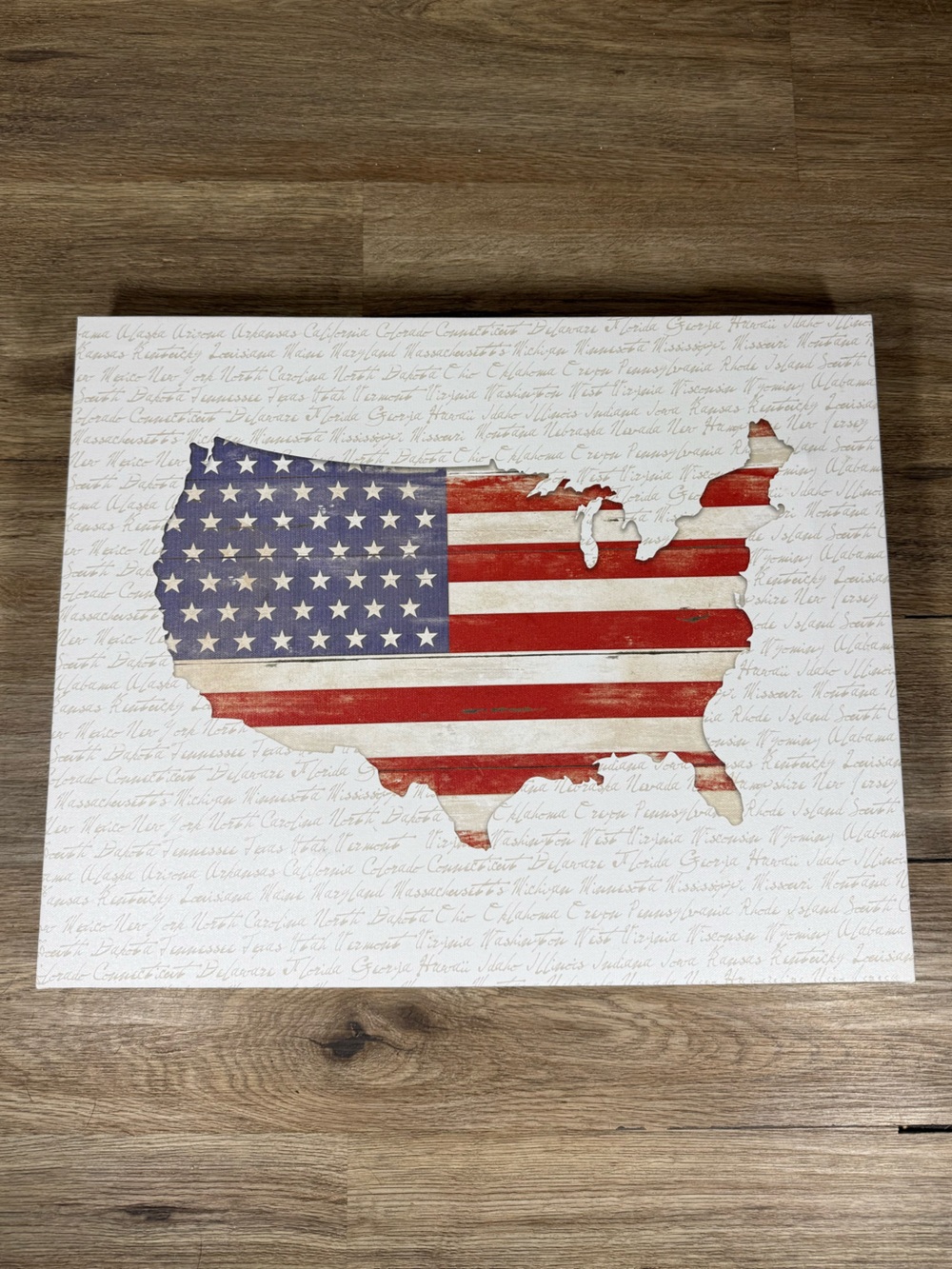 Patriotic USA Flag Wall Art - Home Wall Decor